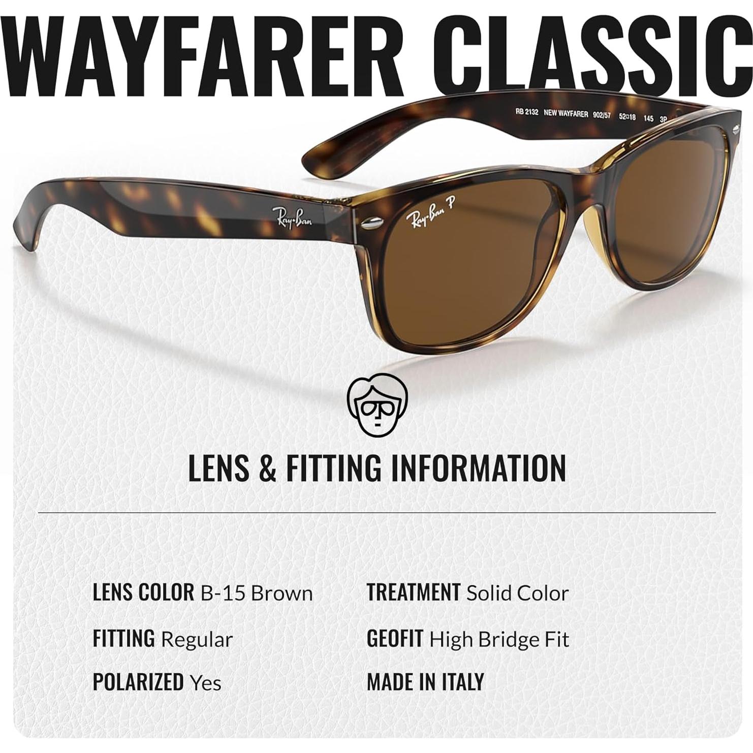 Gafas de Sol Ray-Ban RB2132 New Wayfarer Polarizadas