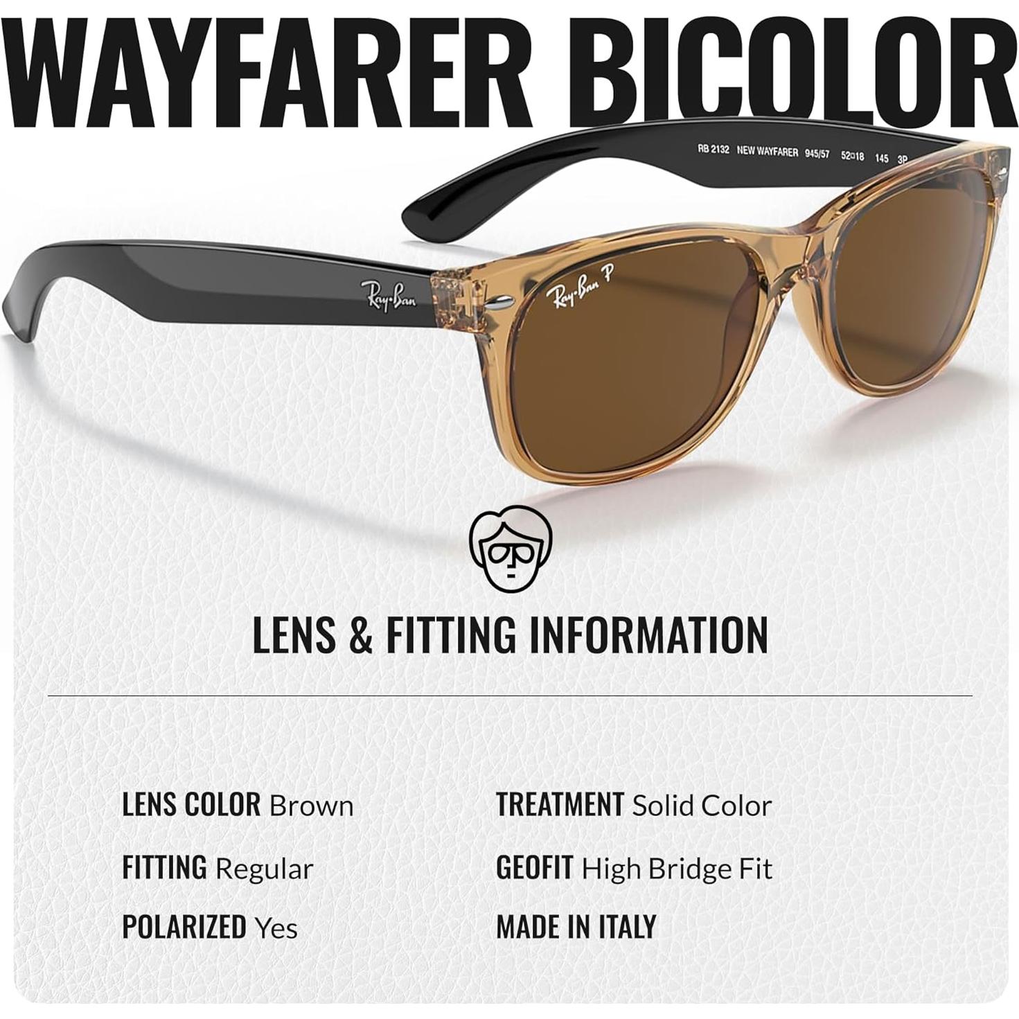 Gafas de Sol Ray-Ban RB2132 New Wayfarer Polarizadas