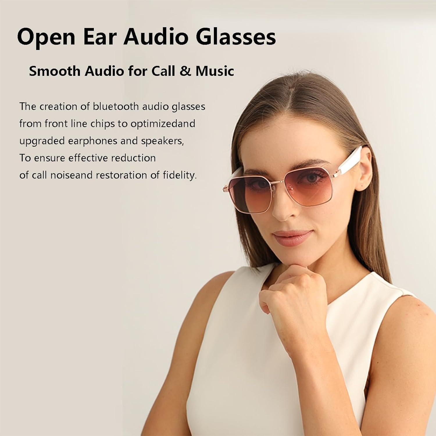 Gafas Inteligentes Yosugar Bluetooth UV400 Marrón