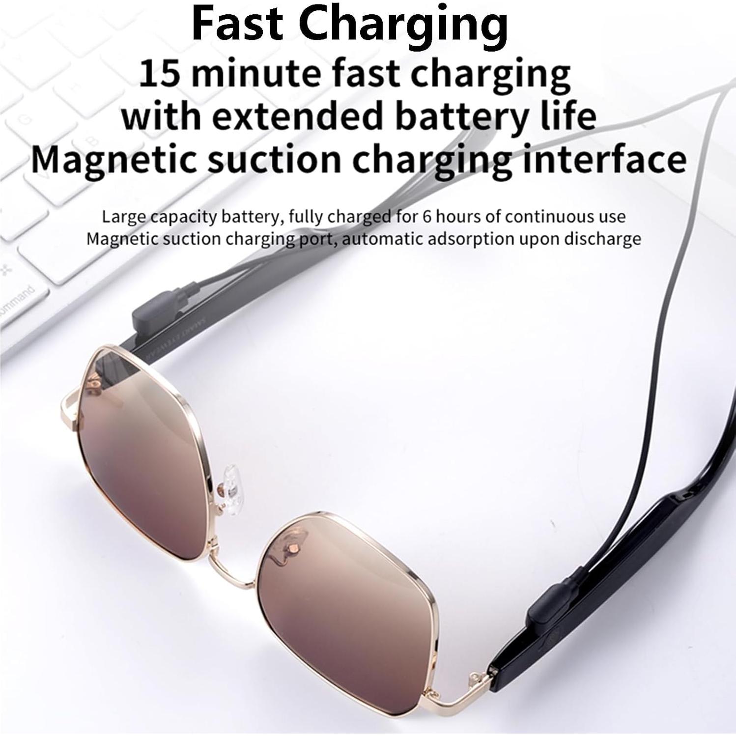 Gafas Inteligentes Yosugar Bluetooth UV400 Marrón