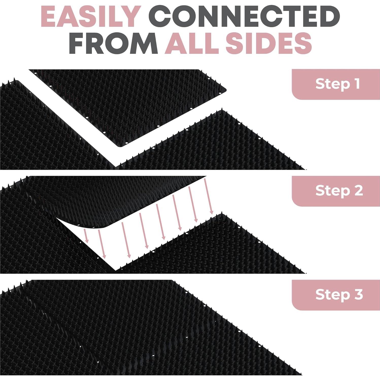 Mat Repelente de Gato Petfolio Negro 40.6x33 cm - Paquete de 12