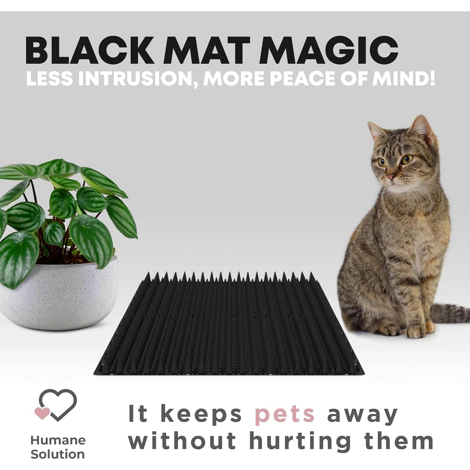 Mat Repelente de Gato Petfolio Negro 40.6x33 cm - Paquete de 12