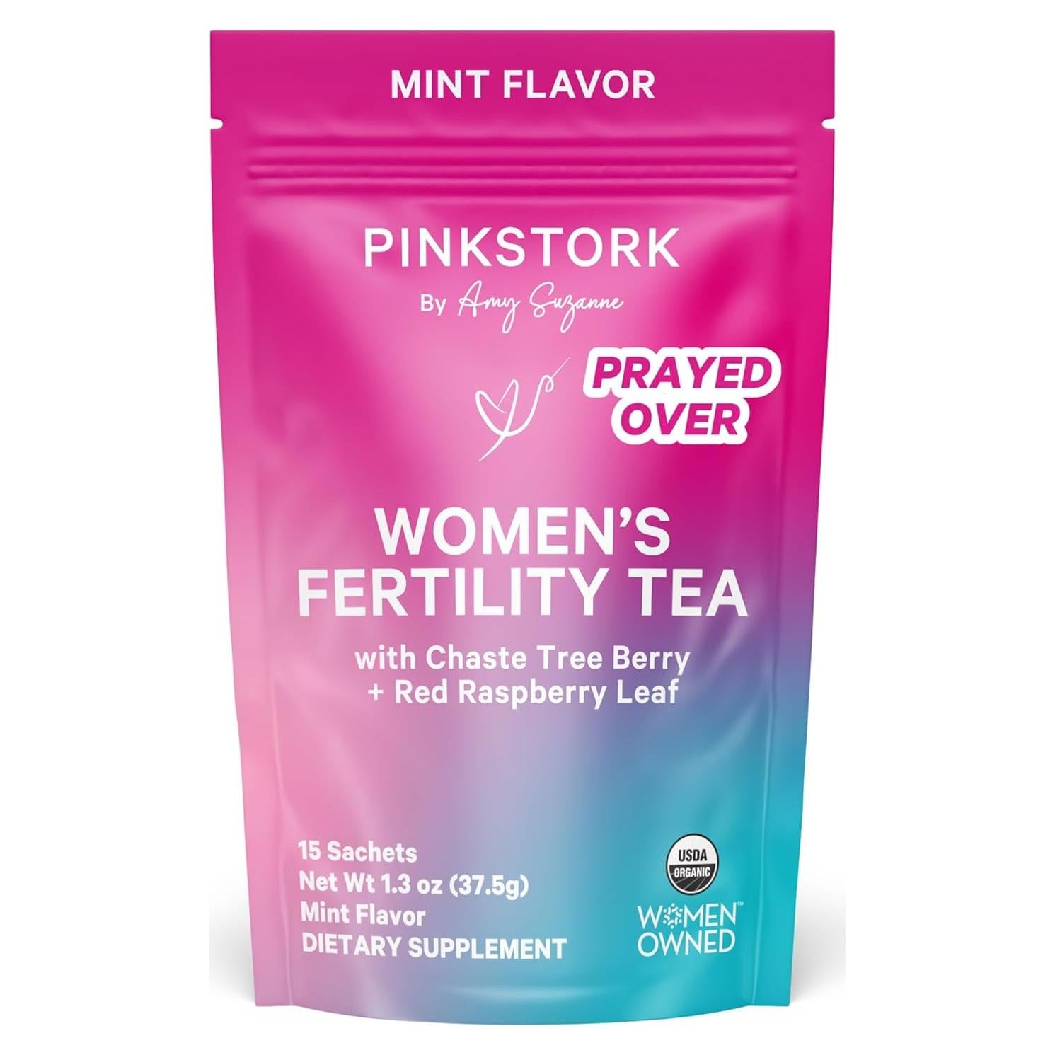 Té de Fertilidad Pink Stork Menta Orgánica 15 Bolsitas