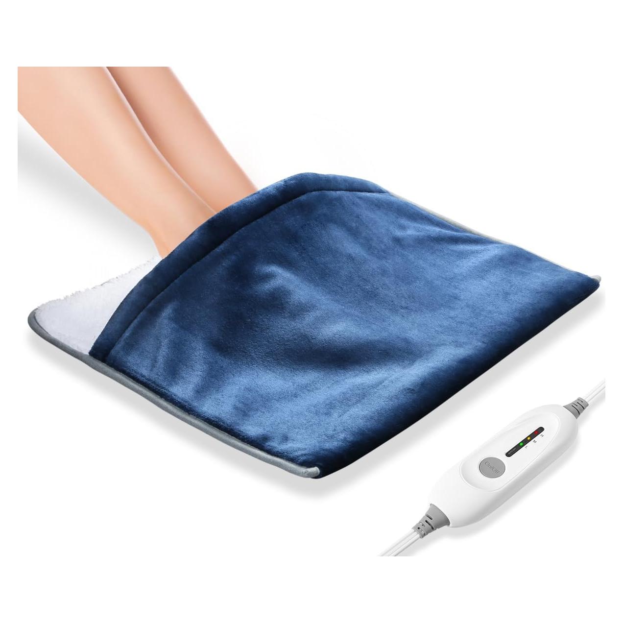 Calentador de pies eléctrico FIGERM 22x20 cm azul con apagado automático