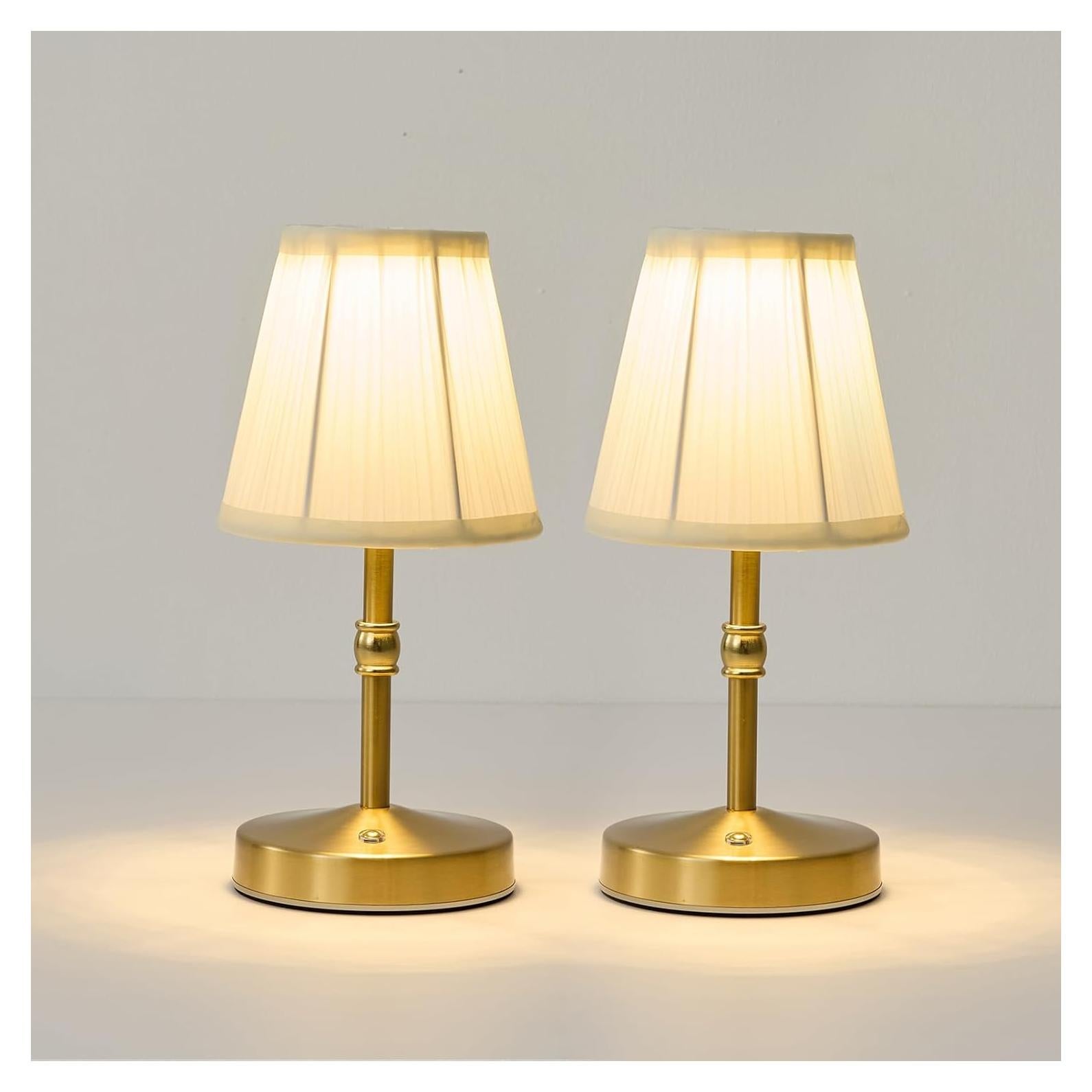 Lámpara Mini Inalámbrica KPSHINE Dorada 3000 mAh Regulable 3 Temperaturas