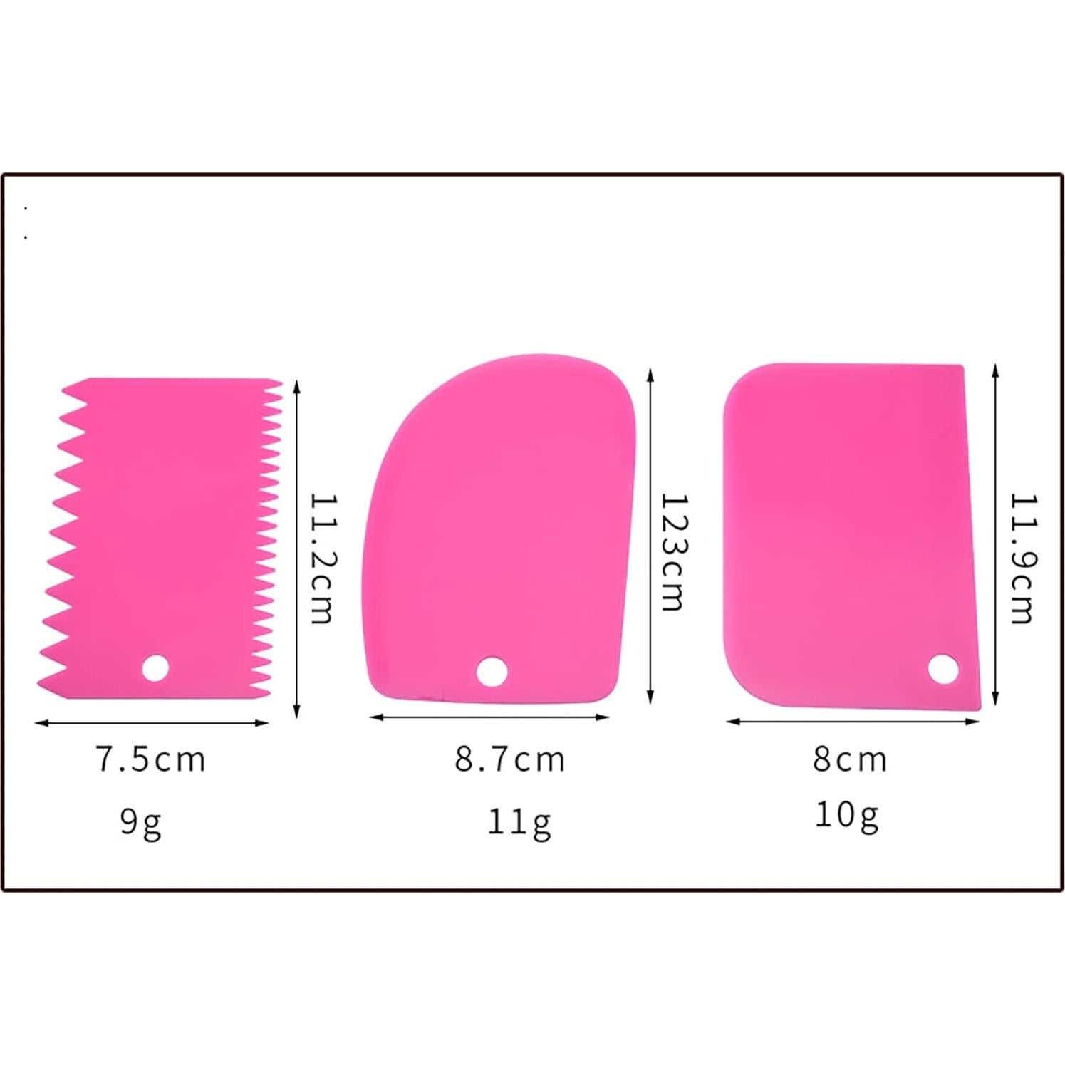 Juego de Raspadores de Arcilla OZXNO 6 Piezas Rosa