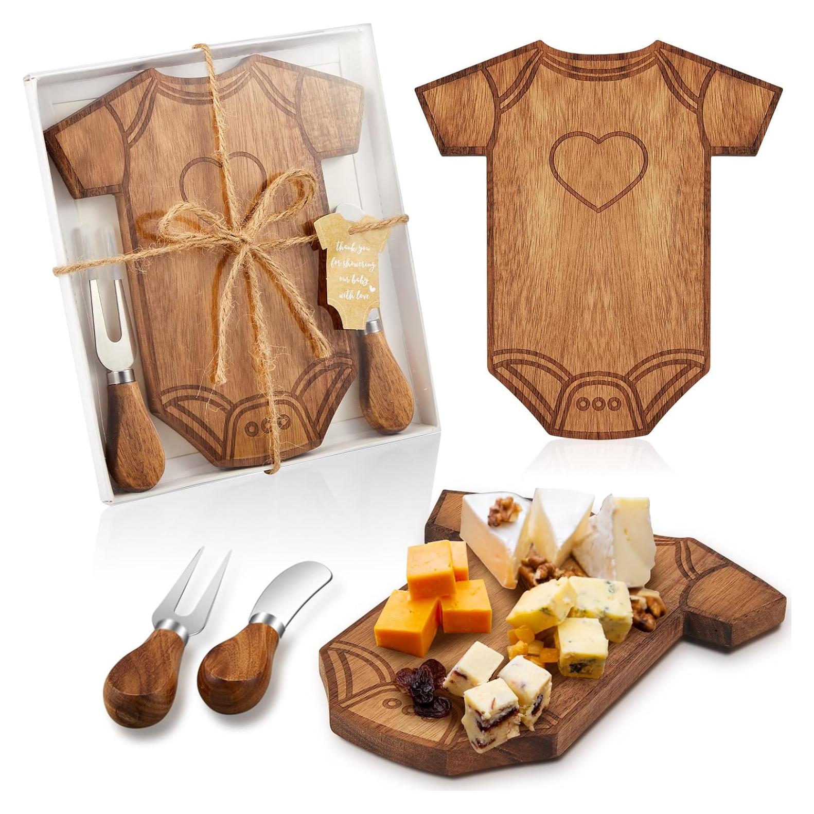 Set de Regalo Baby Shower Ziliny 50 Tablas Acacia 20.5x18 cm