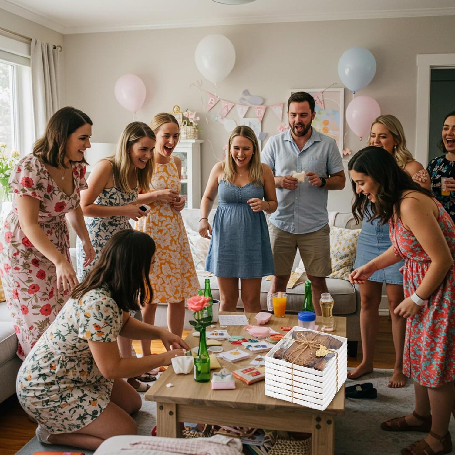 Set de Regalo Baby Shower Ziliny 50 Tablas Acacia 20.5x18 cm