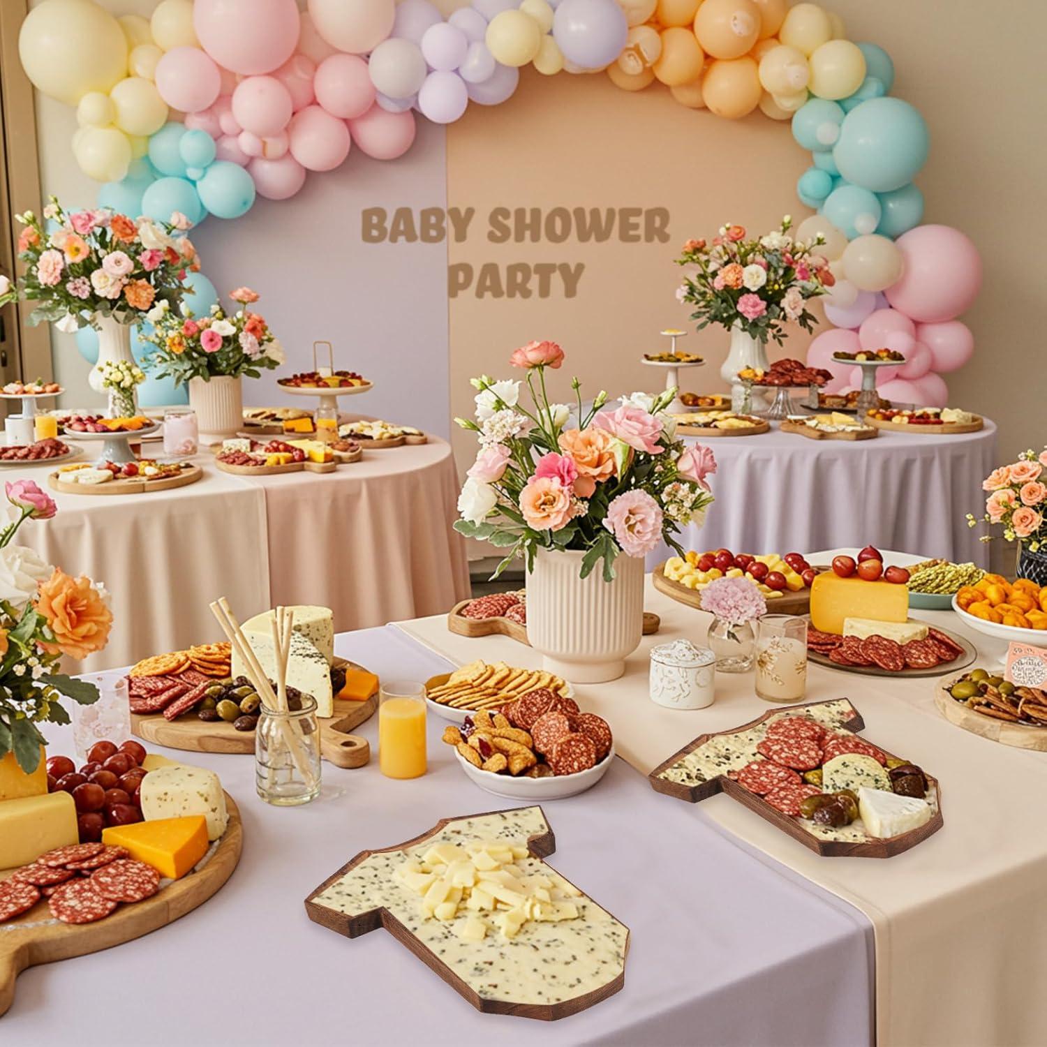 Set de Regalo Baby Shower Ziliny 50 Tablas Acacia 20.5x18 cm