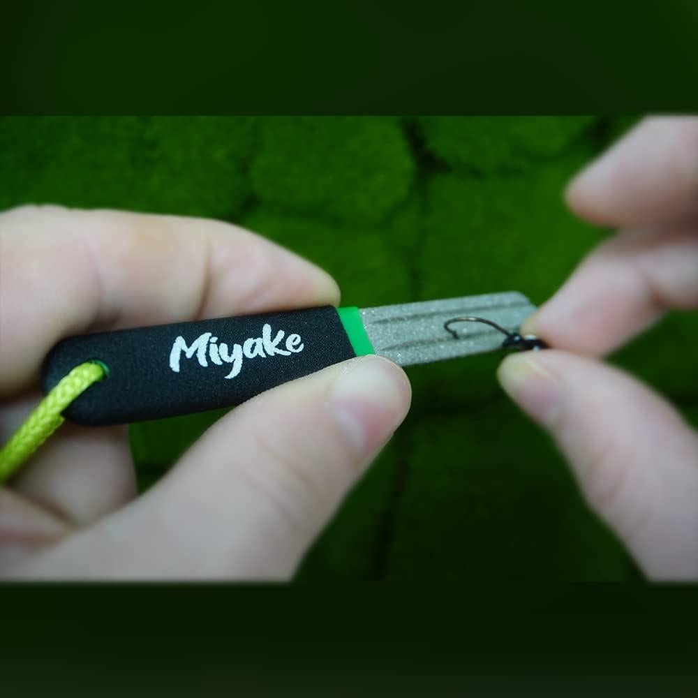 Afilador de Anzuelos de Pesca Miyake Doble Lado Diamante 800/600