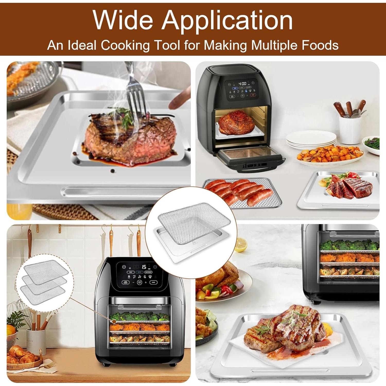 Juego de 4 Accesorios para Freidora de Aire Chefman 10L