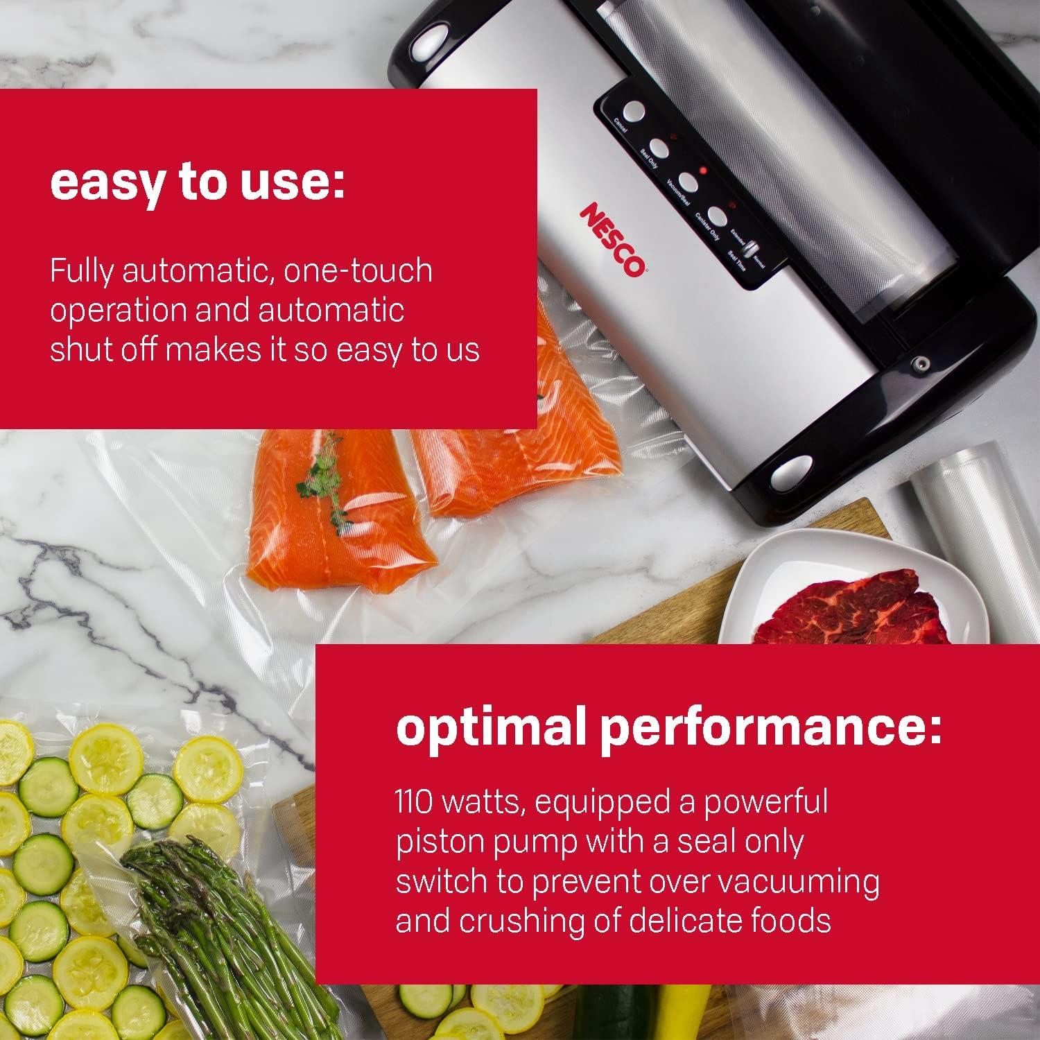 Sellador al Vacío Nesco VS-02 Automático 130W Negro