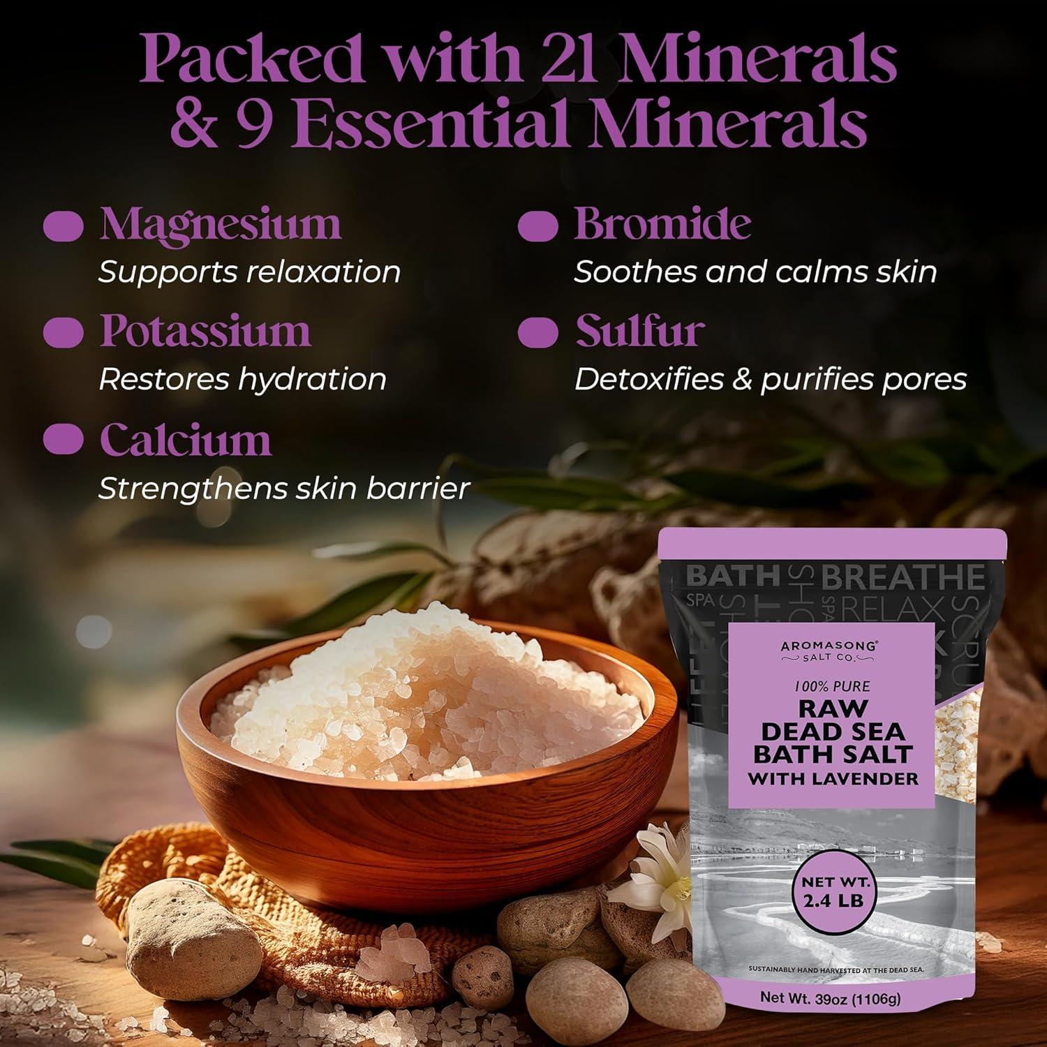 Sal de Baño Aromasong del Mar Muerto con Lavanda 1.10 KG