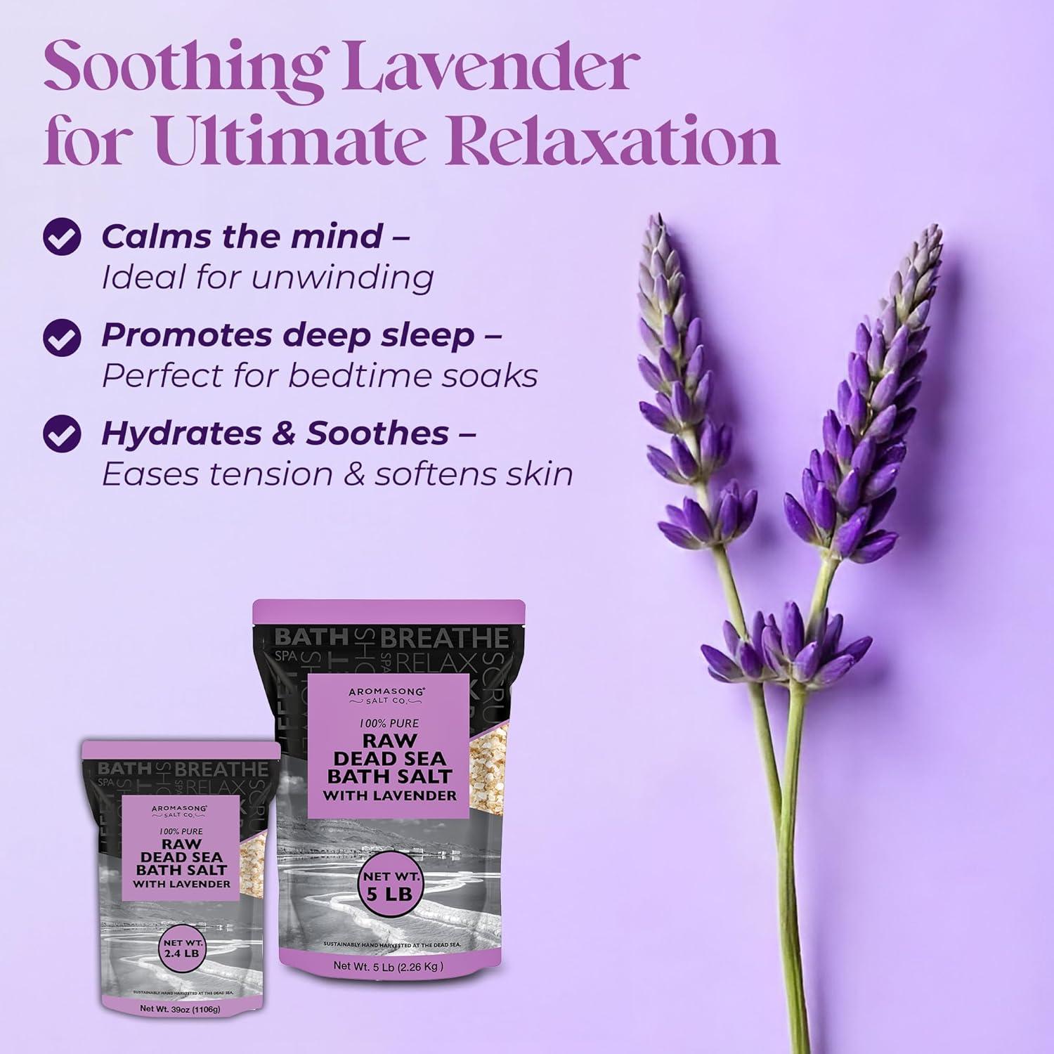 Sal de Baño Aromasong del Mar Muerto con Lavanda 1.10 KG