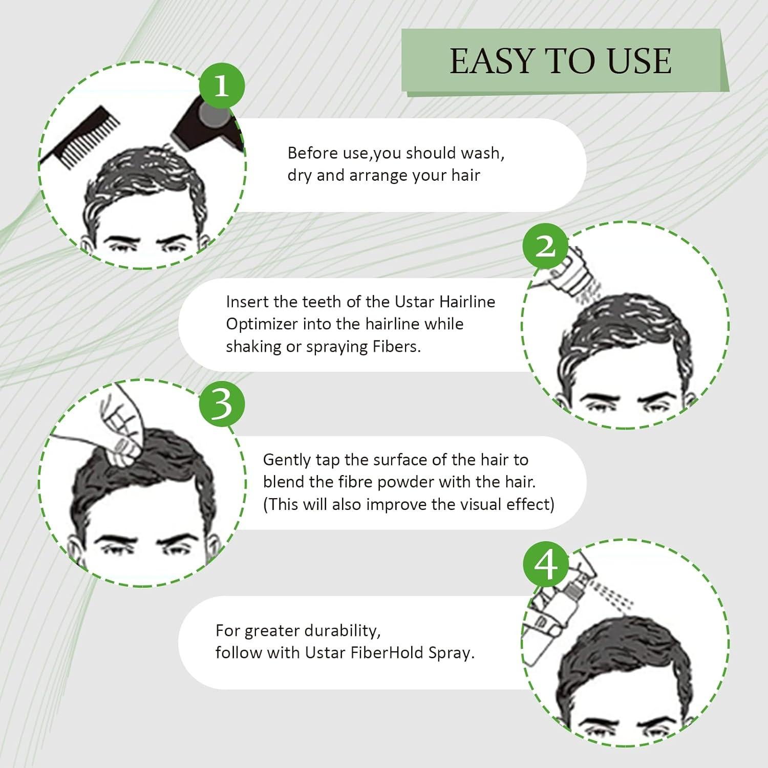 Bolsa de Recarga de Fibras para Cabello USTAR 50g Castaño Claro