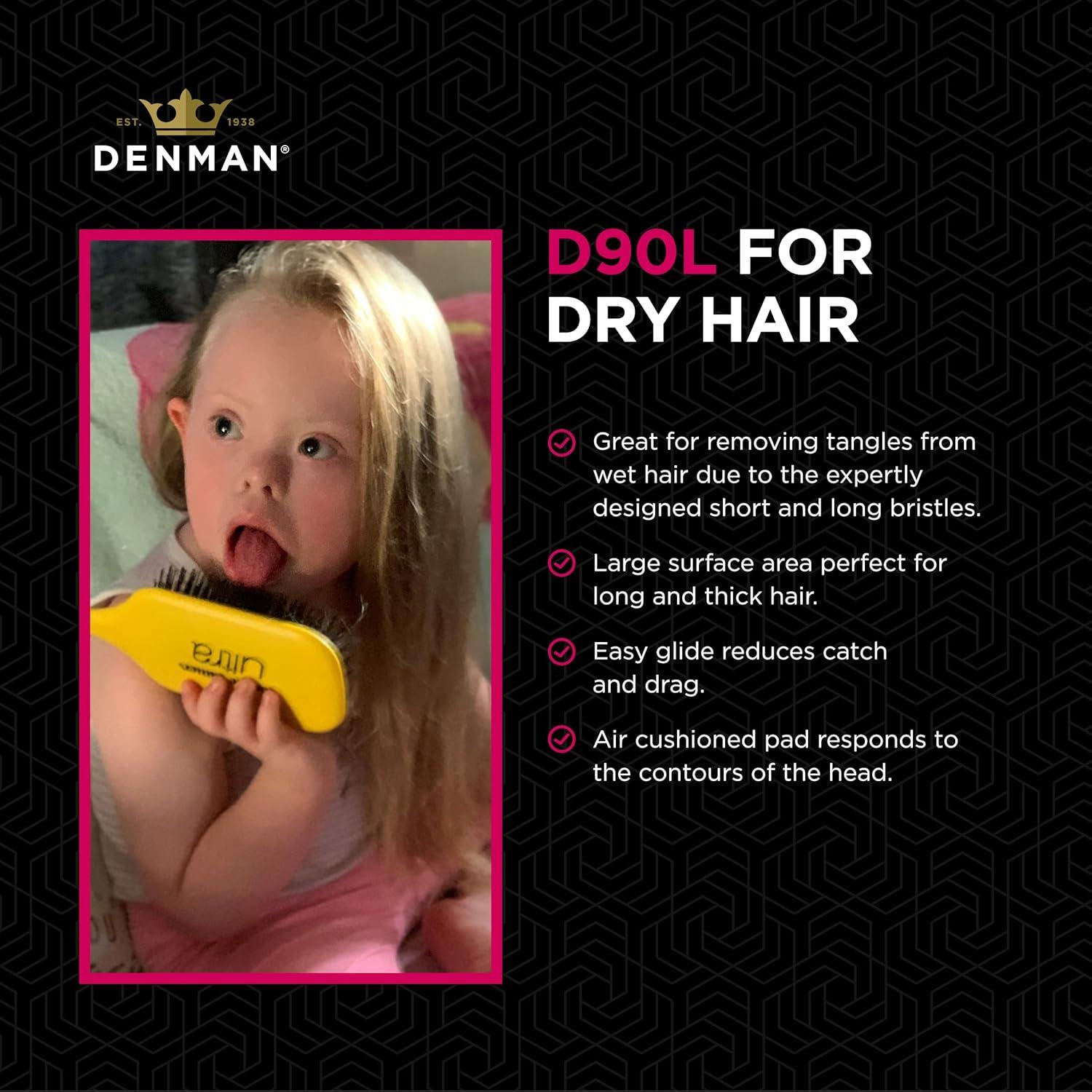 Cepillo Desenredante Denman D90L Flor de Cerezo 27.5cm