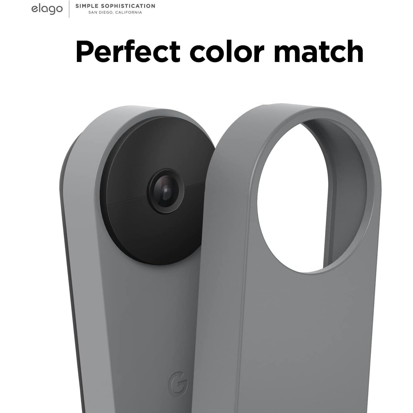 Funda de Silicona elago para Google Nest Hello Gris 2021