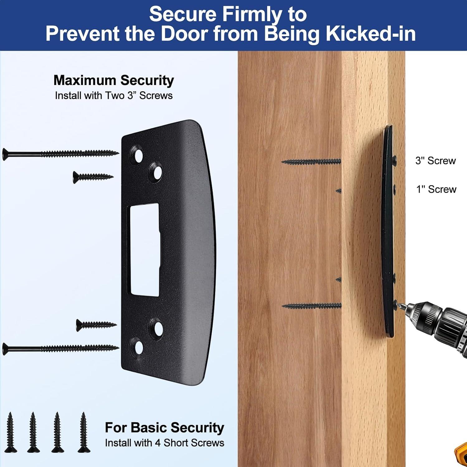 Placa de Golpe Sobredimensionada MOSECYOU Negra 1 Paquete