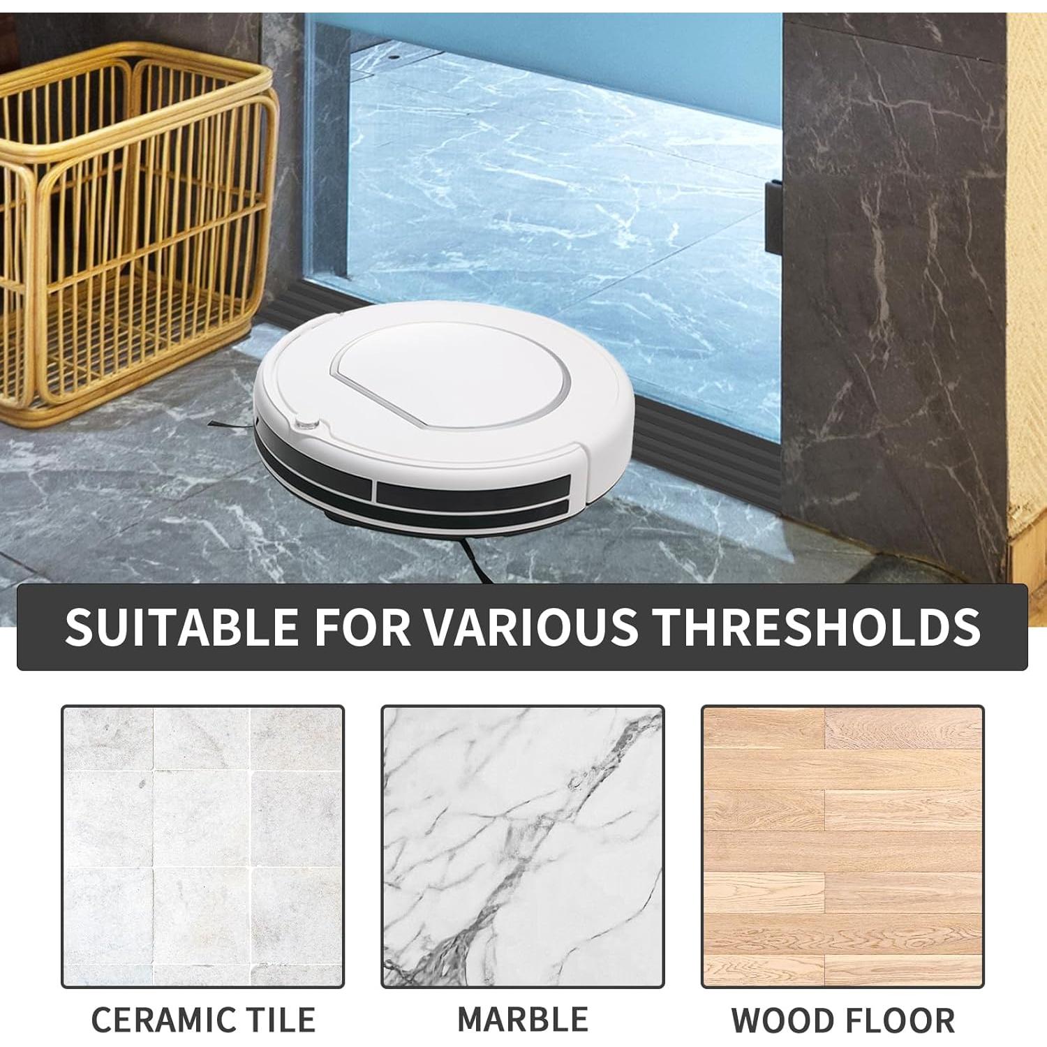 Rampa de Umbral de Goma EYAYEN 2 cm Elevación 1 m Negro