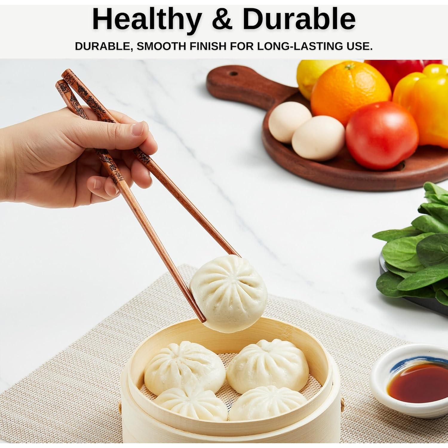 Palillos Reutilizables MUMSUNG Dragón 23.5 cm - 2 Pares