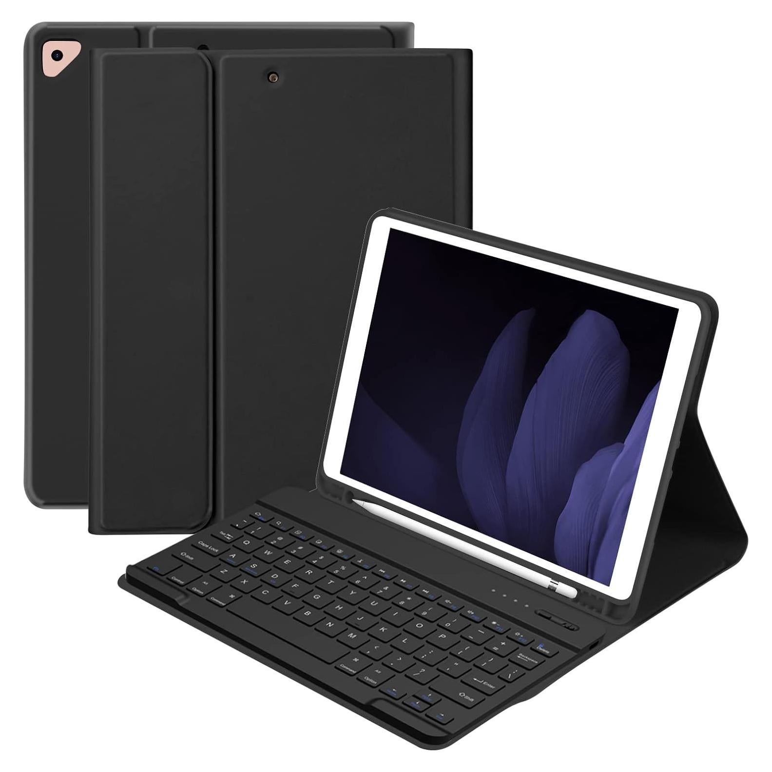 Funda de Teclado BQSS para iPad 10.2" 9ª/8ª/7ª Generación - Negro
