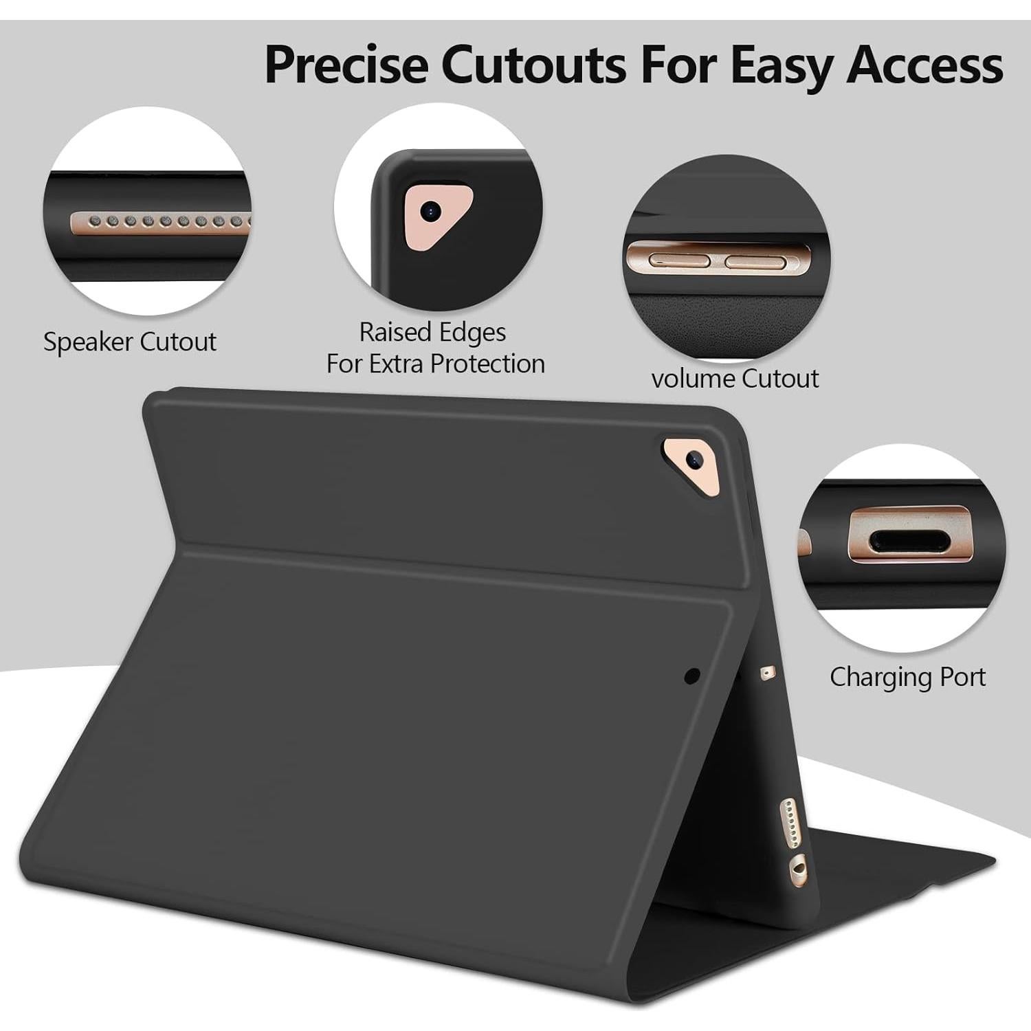 Funda de Teclado BQSS para iPad 10.2" 9ª/8ª/7ª Generación - Negro