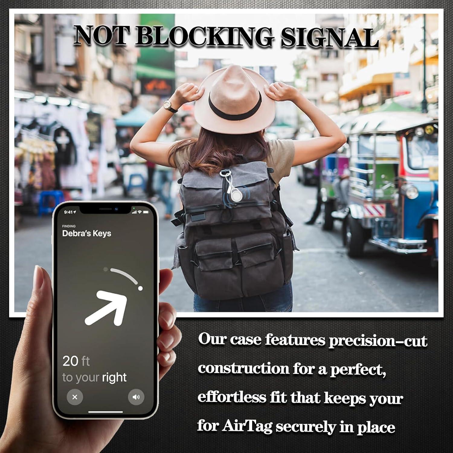 Paquete de 2 llaveros impermeables Mwdzfq para AirTag