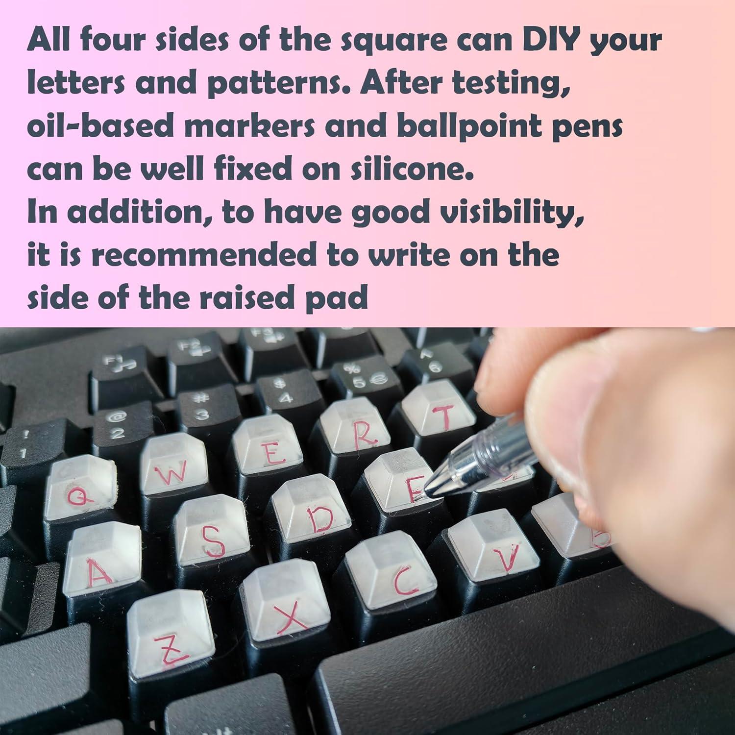 Almohadillas de Teclado de Silicona Adhesiva MERFUNTO 80 PCS