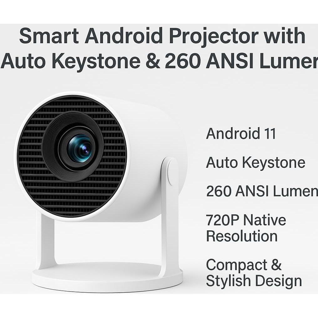 Mini Proyector NOBKLEN WiFi 6 Bluetooth 5.4 4K 1080P 200"