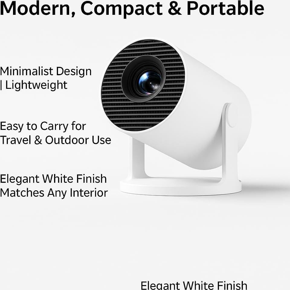 Mini Proyector NOBKLEN WiFi 6 Bluetooth 5.4 4K 1080P 200"