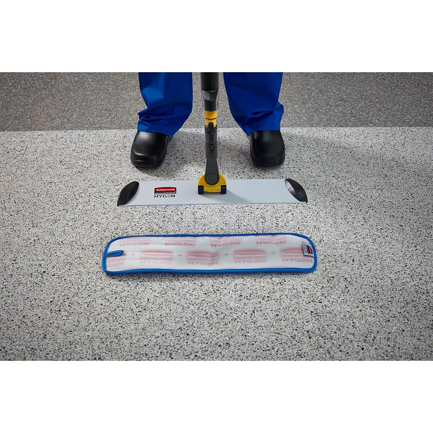 Funda de Mopa de Microfibra Rubbermaid HYGEN 45.72 cm Azul - Paquete de 12