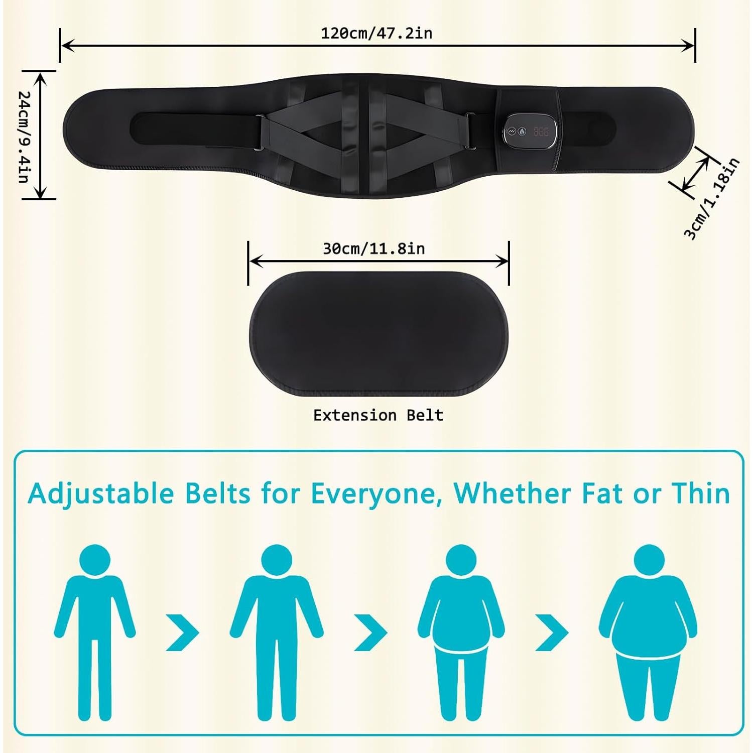 Almohadilla Térmica Inalámbrica BINGONE con Masajeador 5000mAh