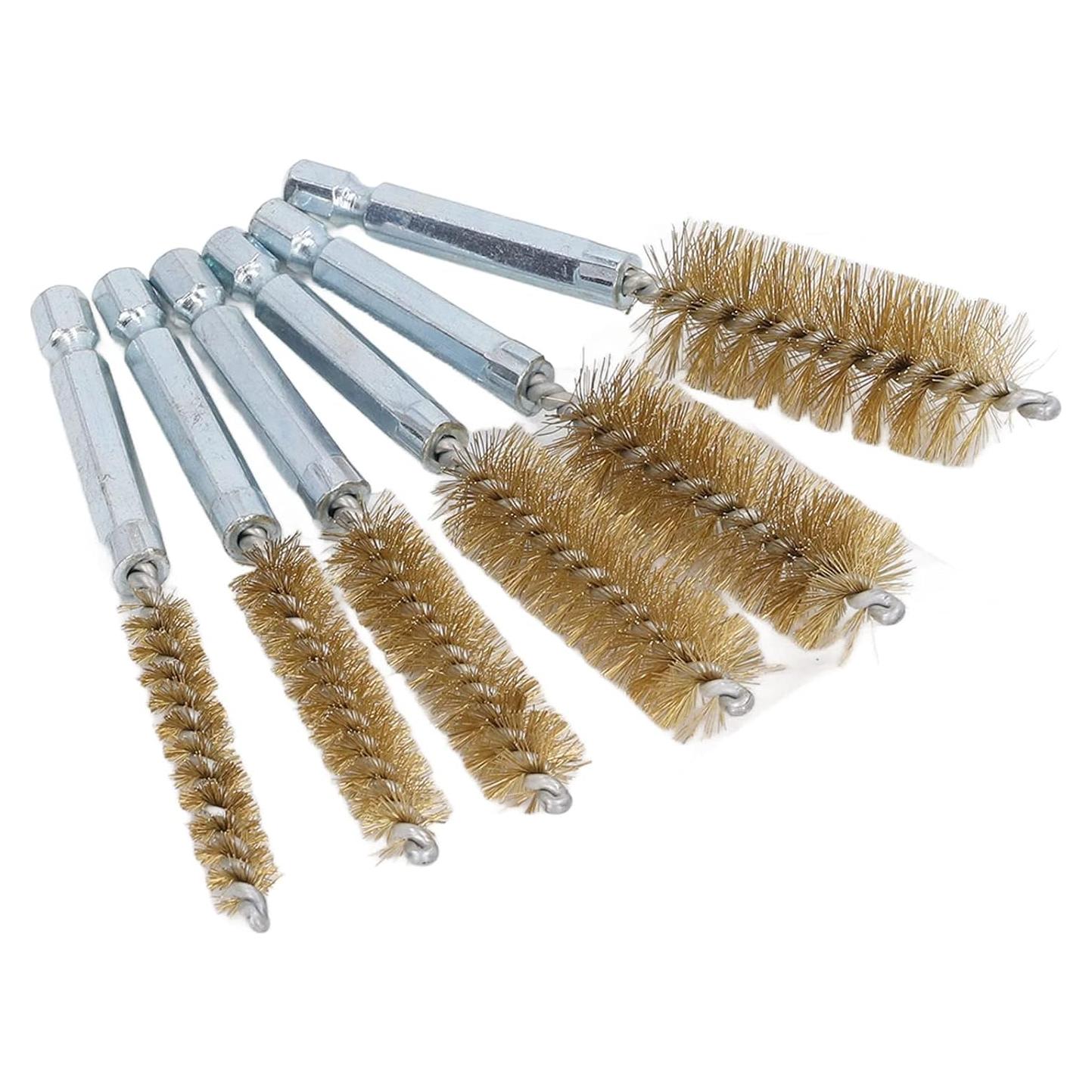 Juego de 6 Cepillos de Limpieza WALFRONT con Mango Hexagonal