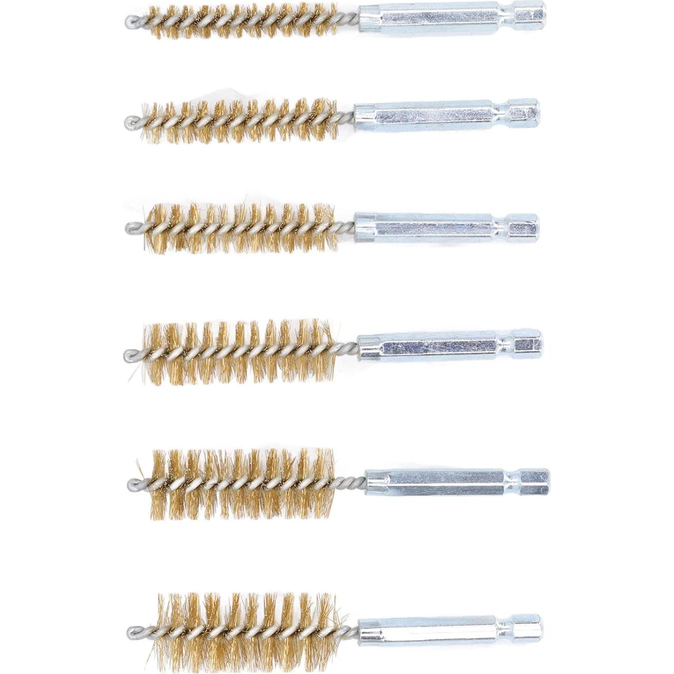 Juego de 6 Cepillos de Limpieza WALFRONT con Mango Hexagonal