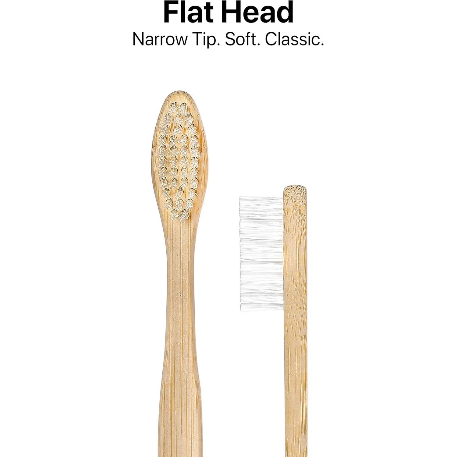 Cepillos de Dientes de Bambú Sea Turtle - Paquete de 4 Adultos