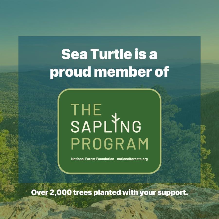 Cepillos de Dientes de Bambú Sea Turtle - Paquete de 4 Adultos