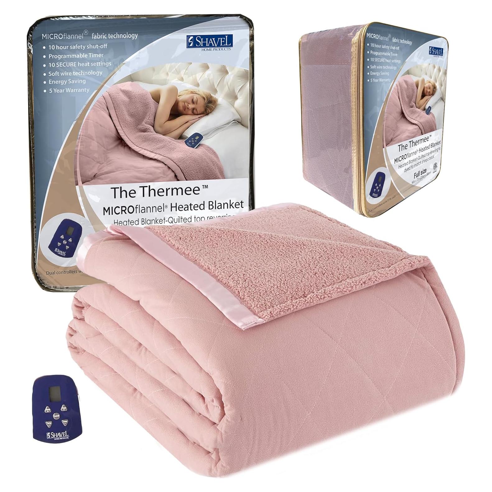 Manta Térmica Eléctrica Completo Thermee Rosa Sherpa