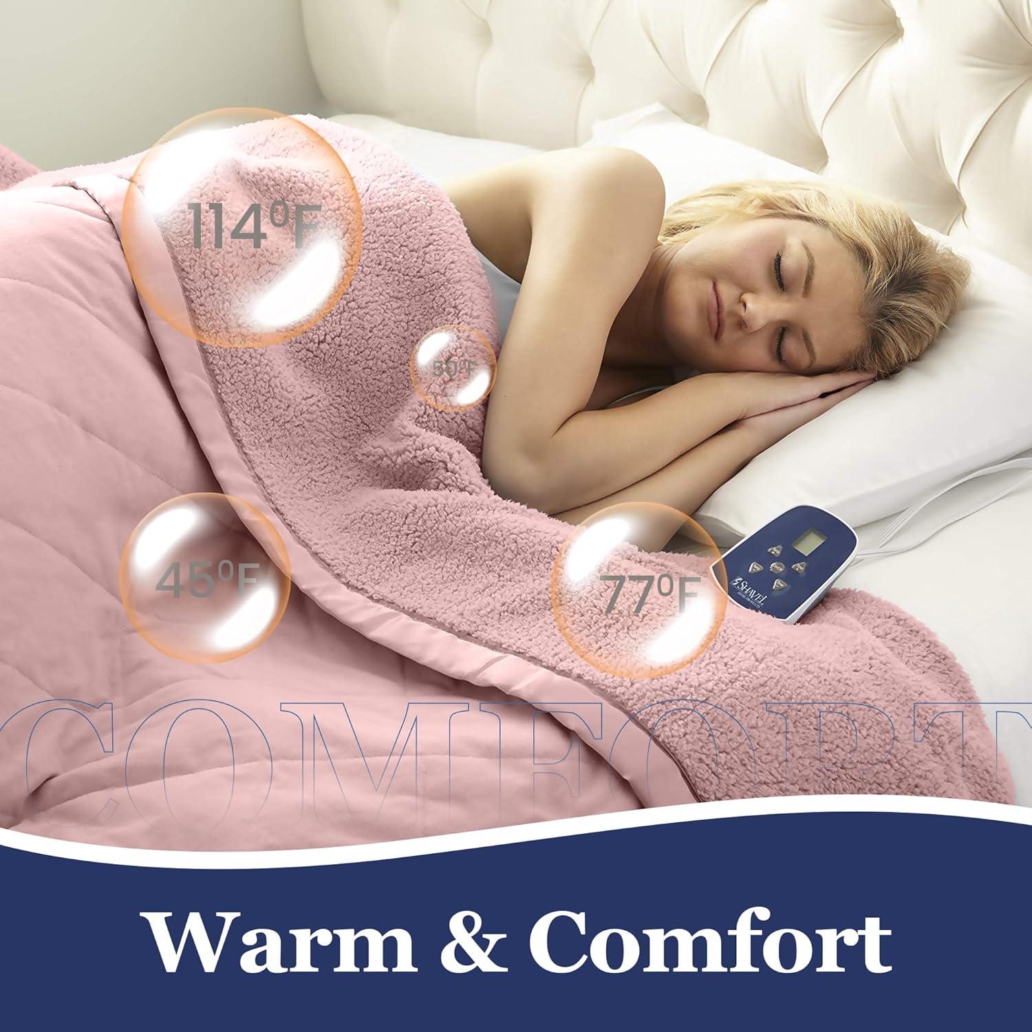 Manta Térmica Eléctrica Completo Thermee Rosa Sherpa