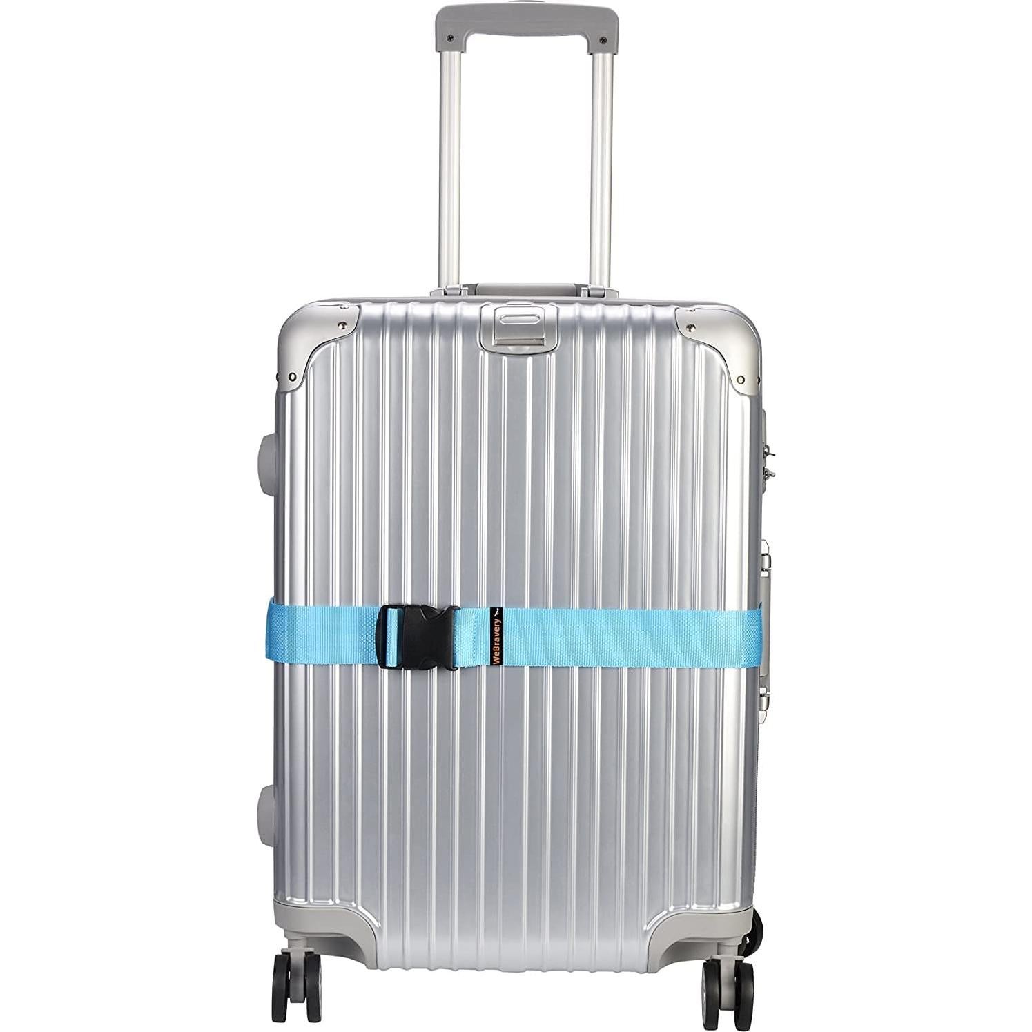 Correas de Equipaje Ajustables WeBravery 4Pcs Multicolor 200CM