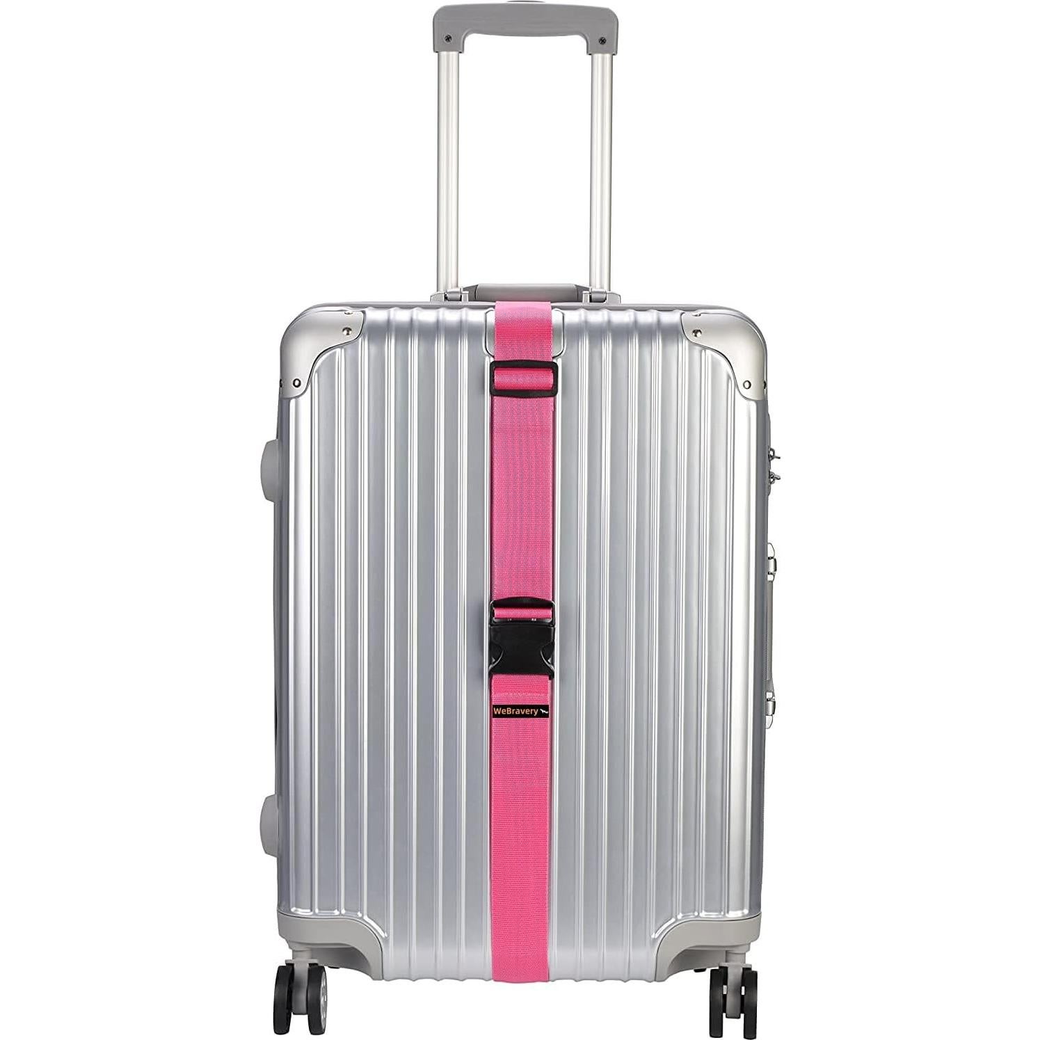 Correas de Equipaje Ajustables WeBravery 4Pcs Multicolor 200CM