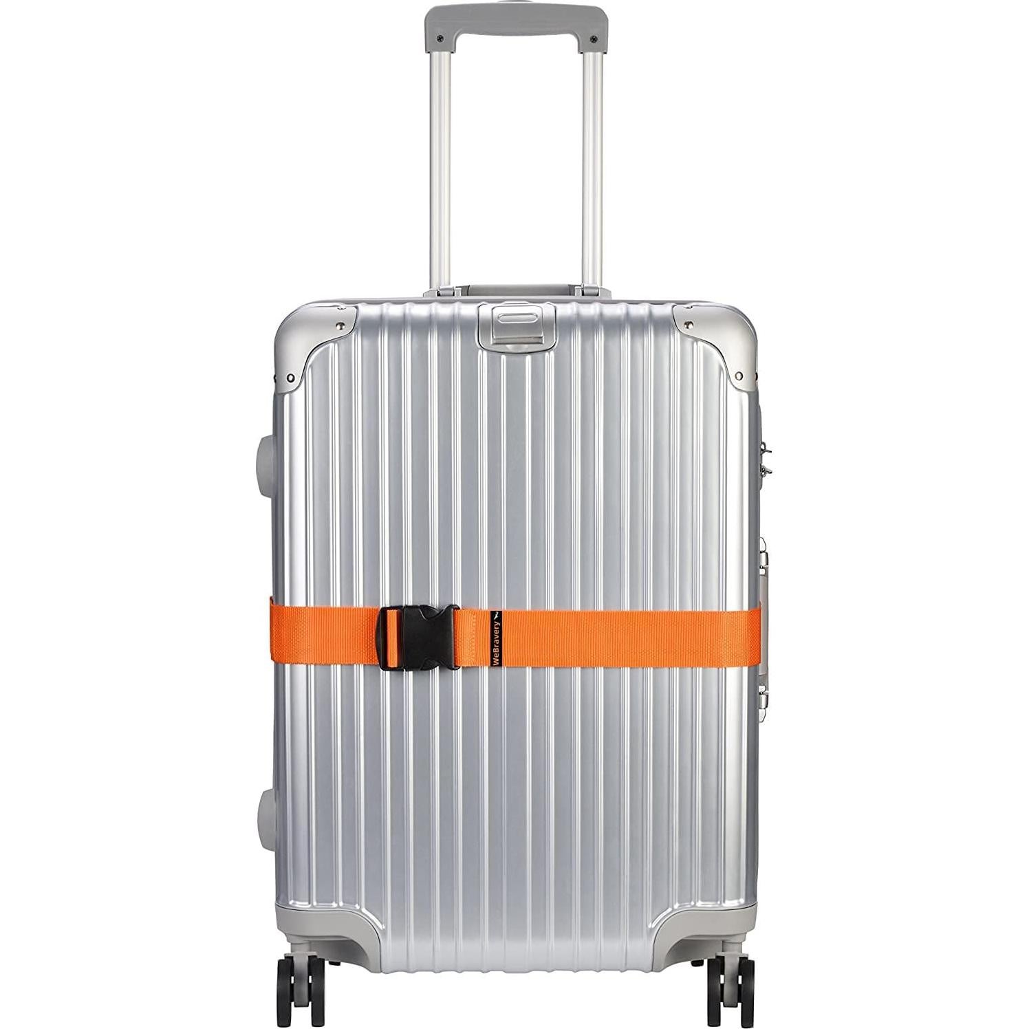 Correas de Equipaje Ajustables WeBravery 4Pcs Multicolor 200CM
