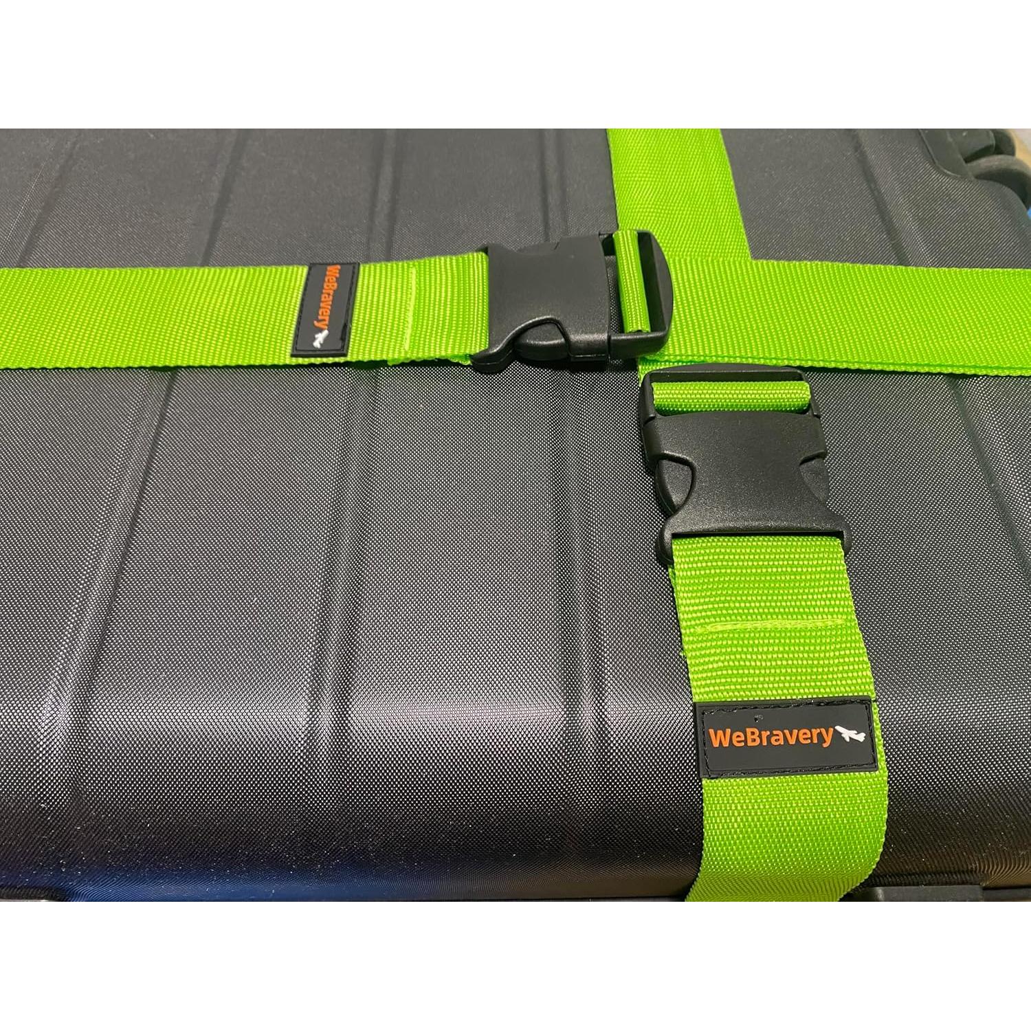 Correas de Equipaje Ajustables WeBravery 4Pcs Multicolor 200CM