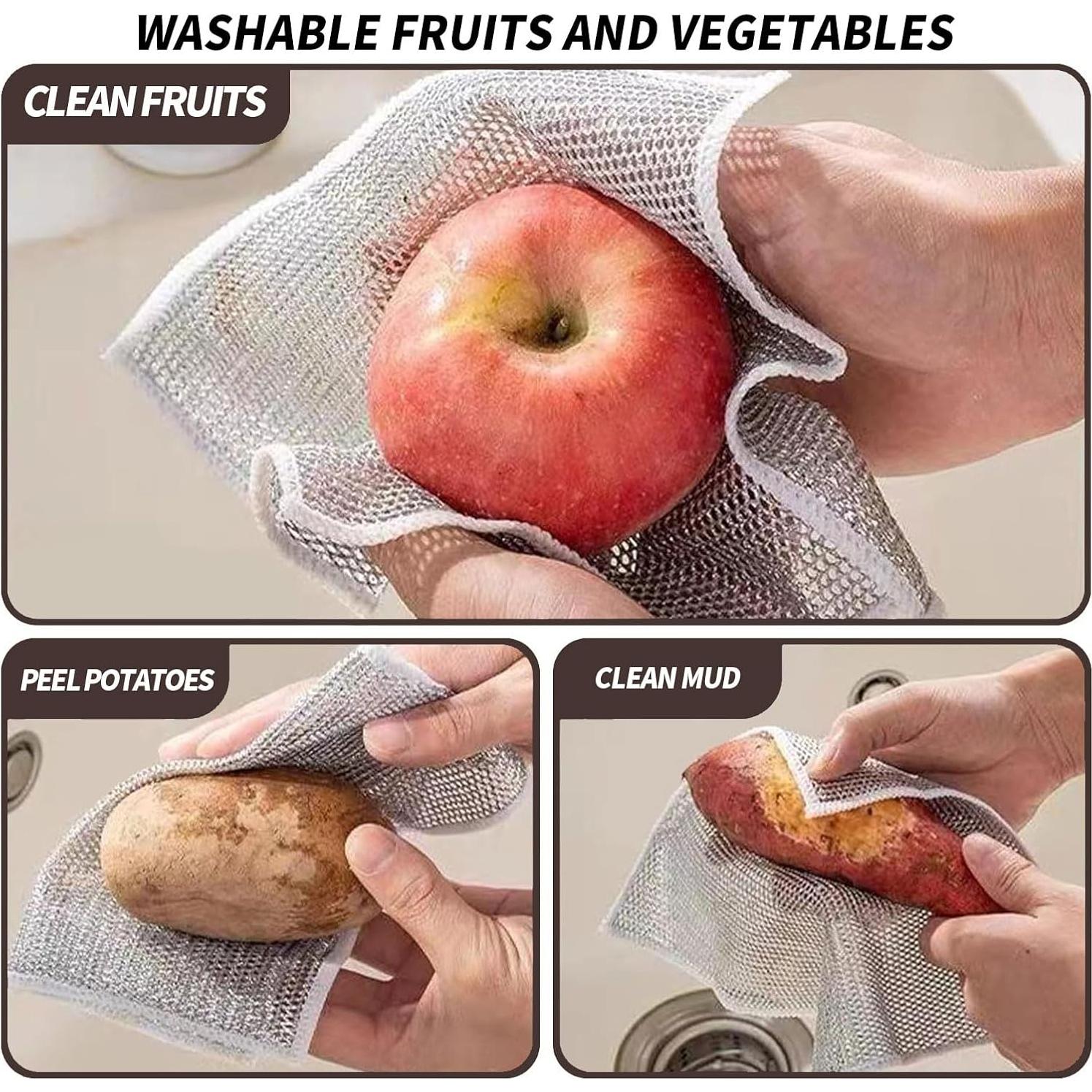 Trapos de Lavado de Platos Sopurrrdy - 3 Piezas Sin Rayones