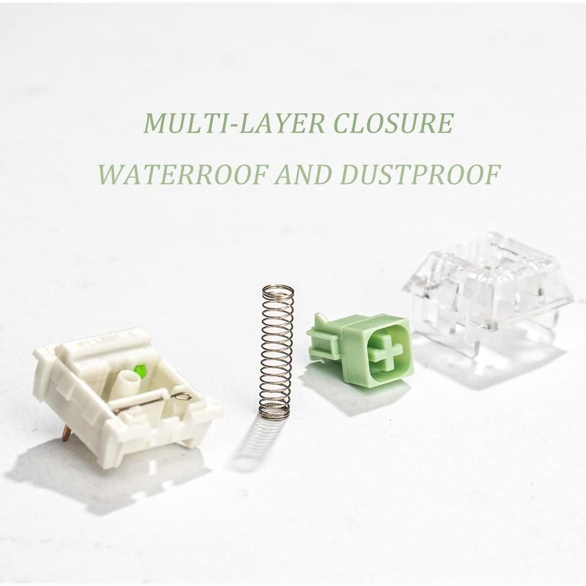 Paquete de 10 Interruptores Mecánicos Kailh Box Jade IP56