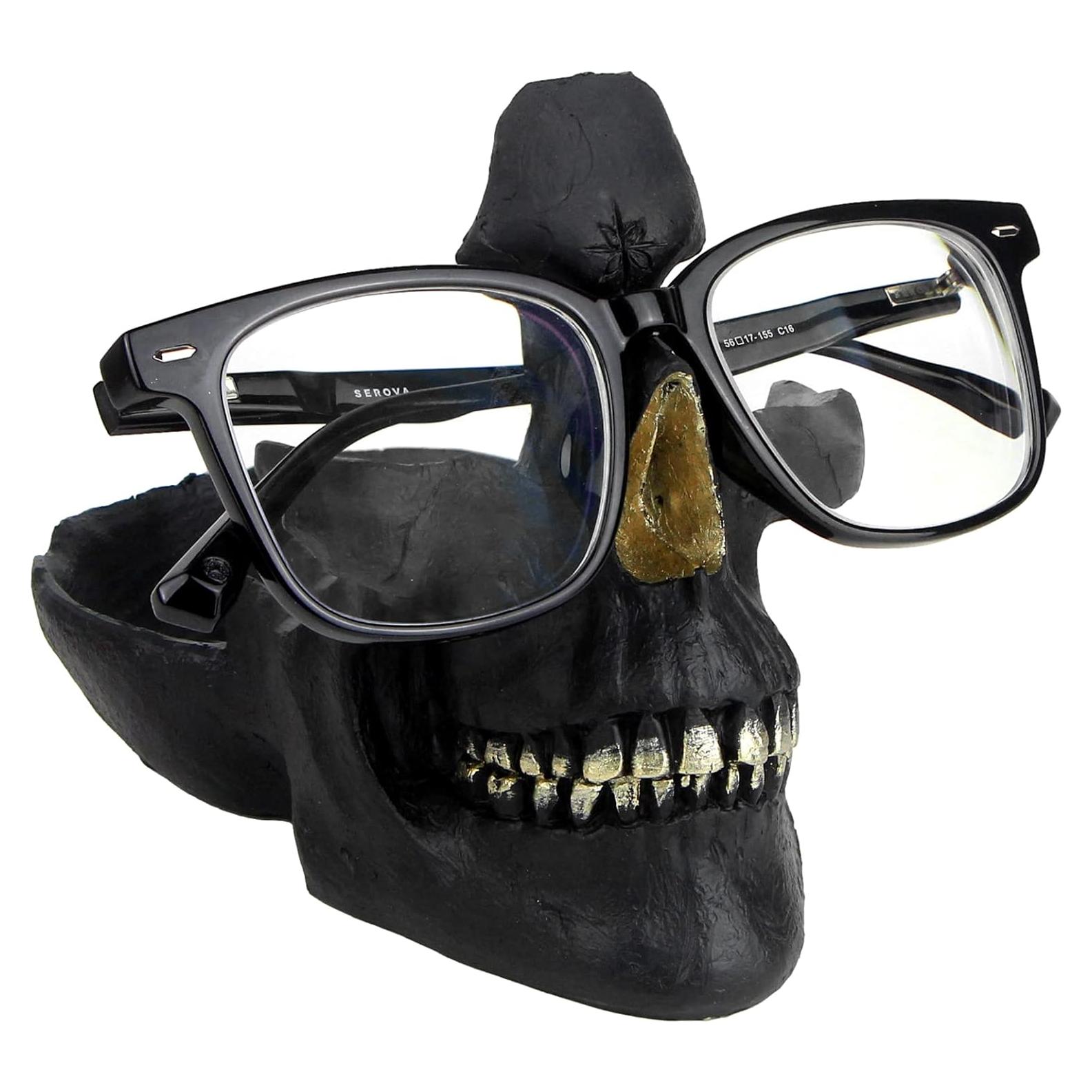 Soporte de Gafas Calavera Mrlikale Negro - Almacenamiento Creativo