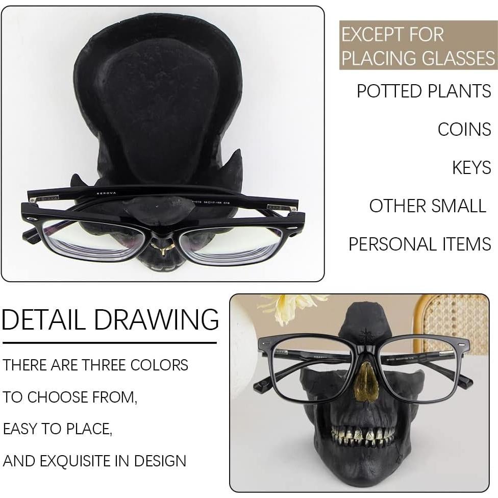 Soporte de Gafas Calavera Mrlikale Negro - Almacenamiento Creativo