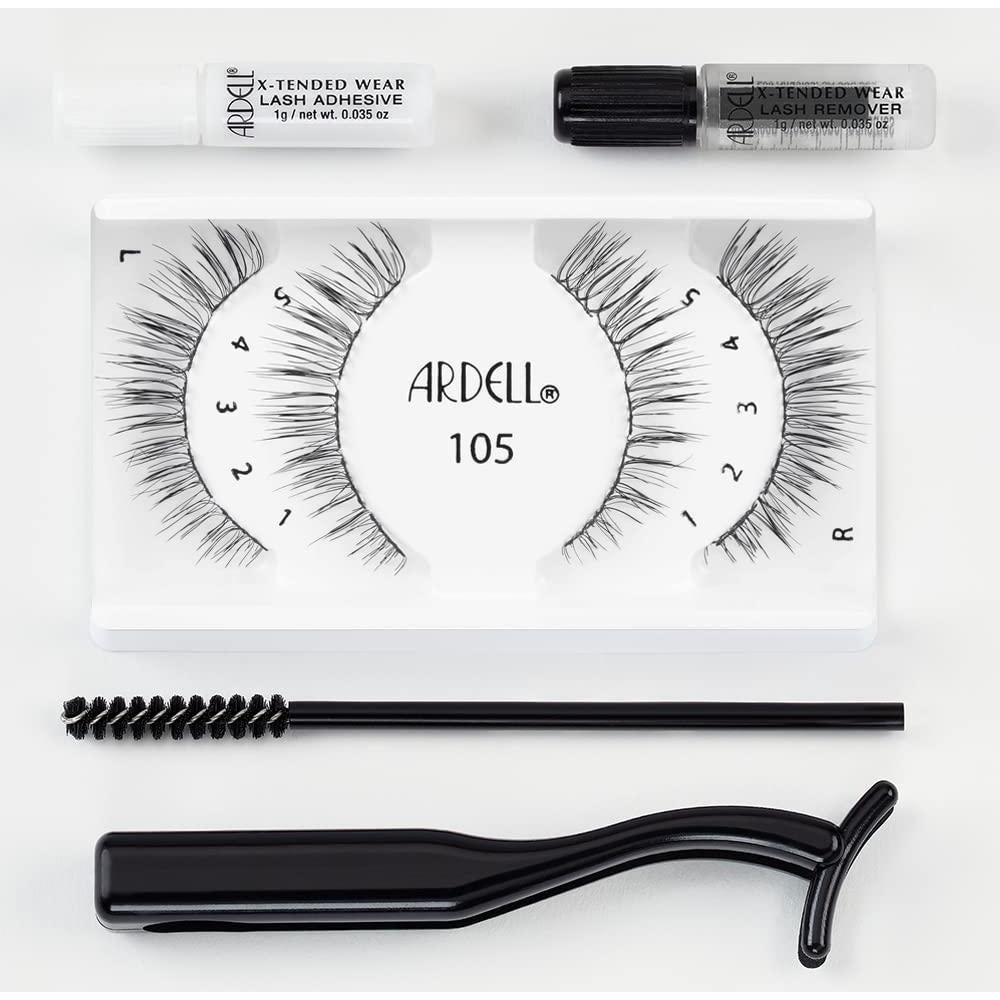 Pestañas Ardell X-tended Wear 105 - Kit 4 Paquetes Larga Duración