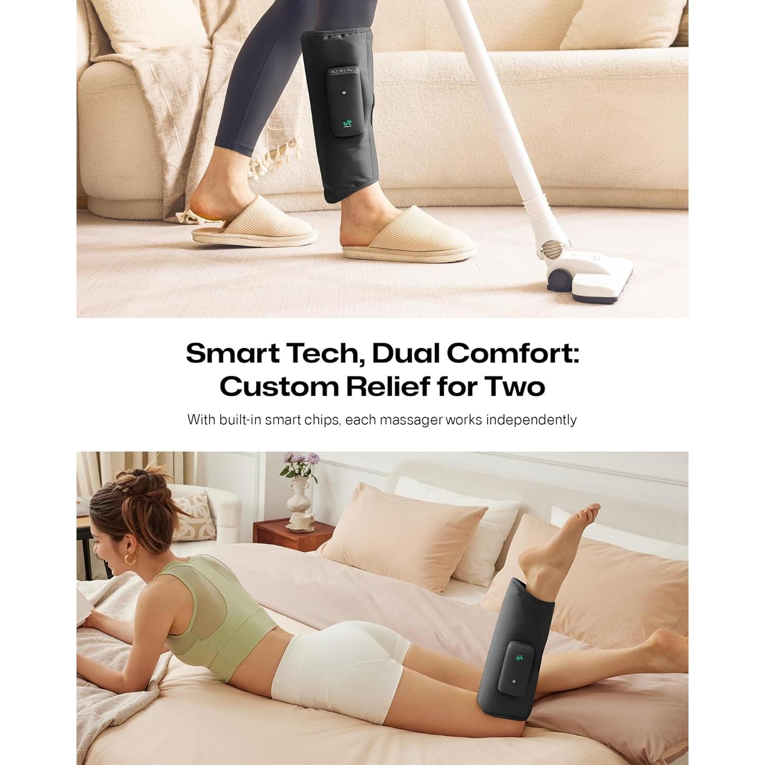 Masajeador de Pantorrillas UREVO Smart AI Inalámbrico 3 Modos