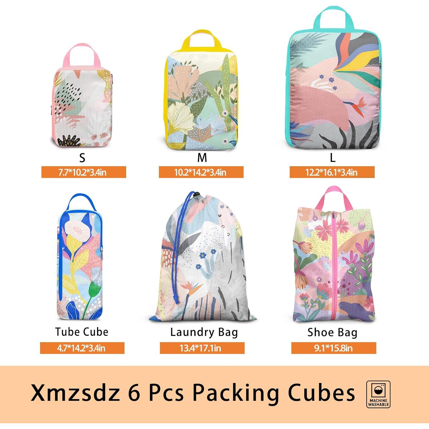 Juego de 6 Cubos de Compresión para Empacar Xmzsdz - Impermeables