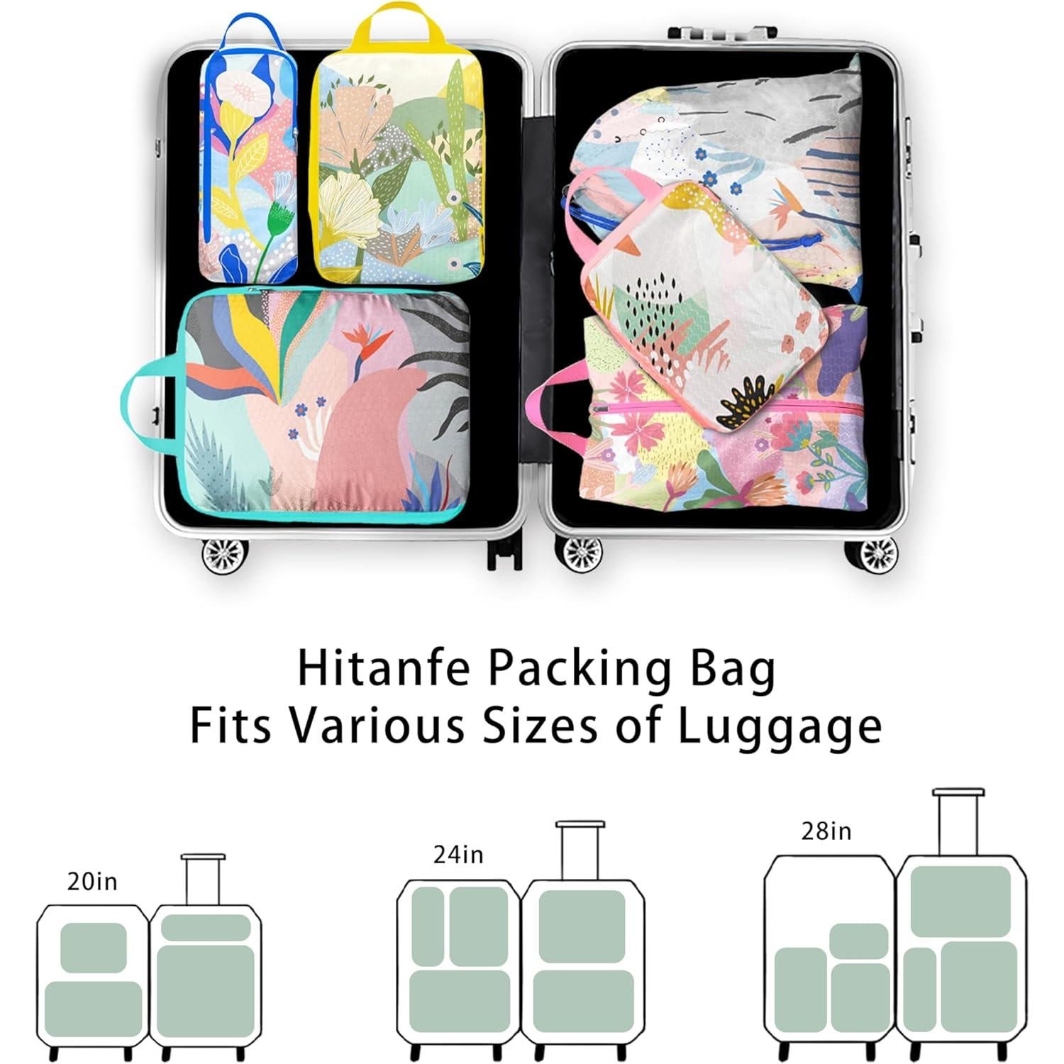 Juego de 6 Cubos de Compresión para Empacar Xmzsdz - Impermeables